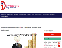 Tablet Screenshot of investdunia.com